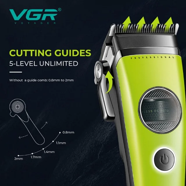 ماشین اصلاح موی سر و صورت شارژی وی جی ار مدل V-880C 102100806