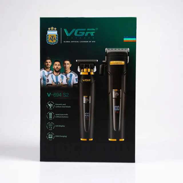 ست ماشین اصلاح موی سر و صورت وی جی ار مدل V-694 بسته 2 عددی 102561883
