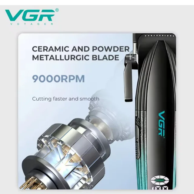 ماشین اصلاح موی سر و صورت شارژی وی جی ار مدل V-889 s2 مجموعه 2 عددی 102561901