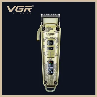 ماشین اصلاح موی سر و صورت وی جی آر مدل V-005 با تیغه کربن استیل و متالوژیک پودری، باتری لی 102561767
