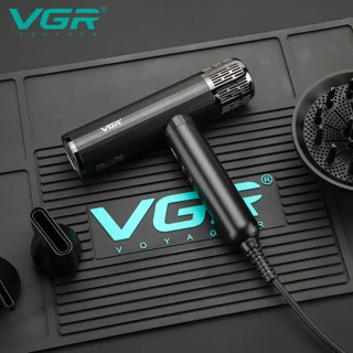 سشوار حرفه‌ای 1600-1900 وات وی جی ار مدل V-427، موتور AC، وزن 550 گرم، المنت سرامیک، دارای 103018808