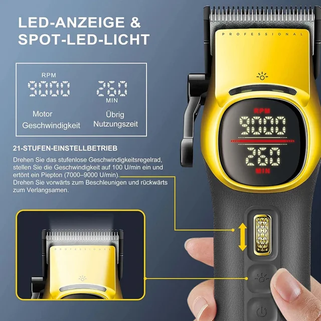 ماشین اصلاح موی سر و صورت شارژی وی جی ار مدل V-885 S2 مجموعه 2 عددی 103019123