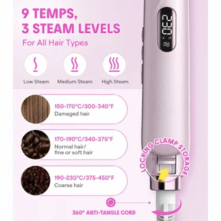 دستگاه اتو مو شیگلم مدل Sleek Chic Twist Kiss Flat Iron   با تکنولوژی ضد وز، برقی 102829782