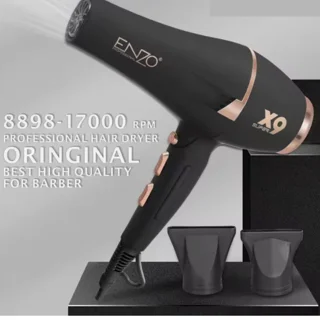 سشوار حرفه‌ای انزو پروفیشینال مدل X9 با موتور AC 2800 وات، فناوری تولید یون، المنت سرامیکی 102791528