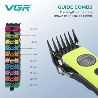 ماشین اصلاح موی سر و صورت شارژی وی جی ار مدل V-880C 102100803