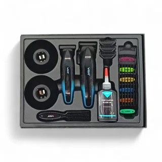 ماشین اصلاح موی سر و صورت شارژی وی جی ار مدل V-889 s2 مجموعه 2 عددی 102561908