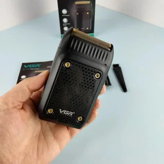 ماشین اصلاح موی صورت وی جی آر مدل V-353 با تیغه استیل پیشرفته، تکنولوژی فویلی، قابلیت اصلا 103018798
