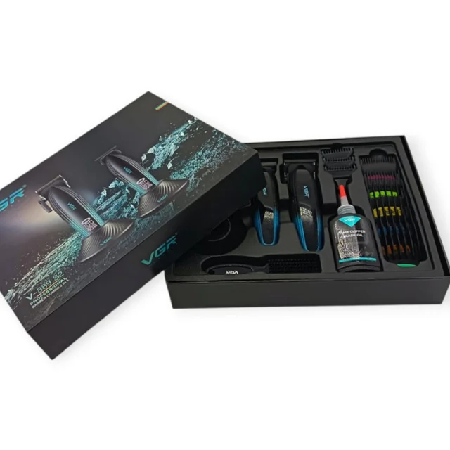 ماشین اصلاح موی سر و صورت شارژی وی جی ار مدل V-889 s2 مجموعه 2 عددی 102561907