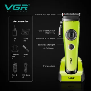 ماشین اصلاح موی سر و صورت شارژی وی جی ار مدل V-880C 102100808